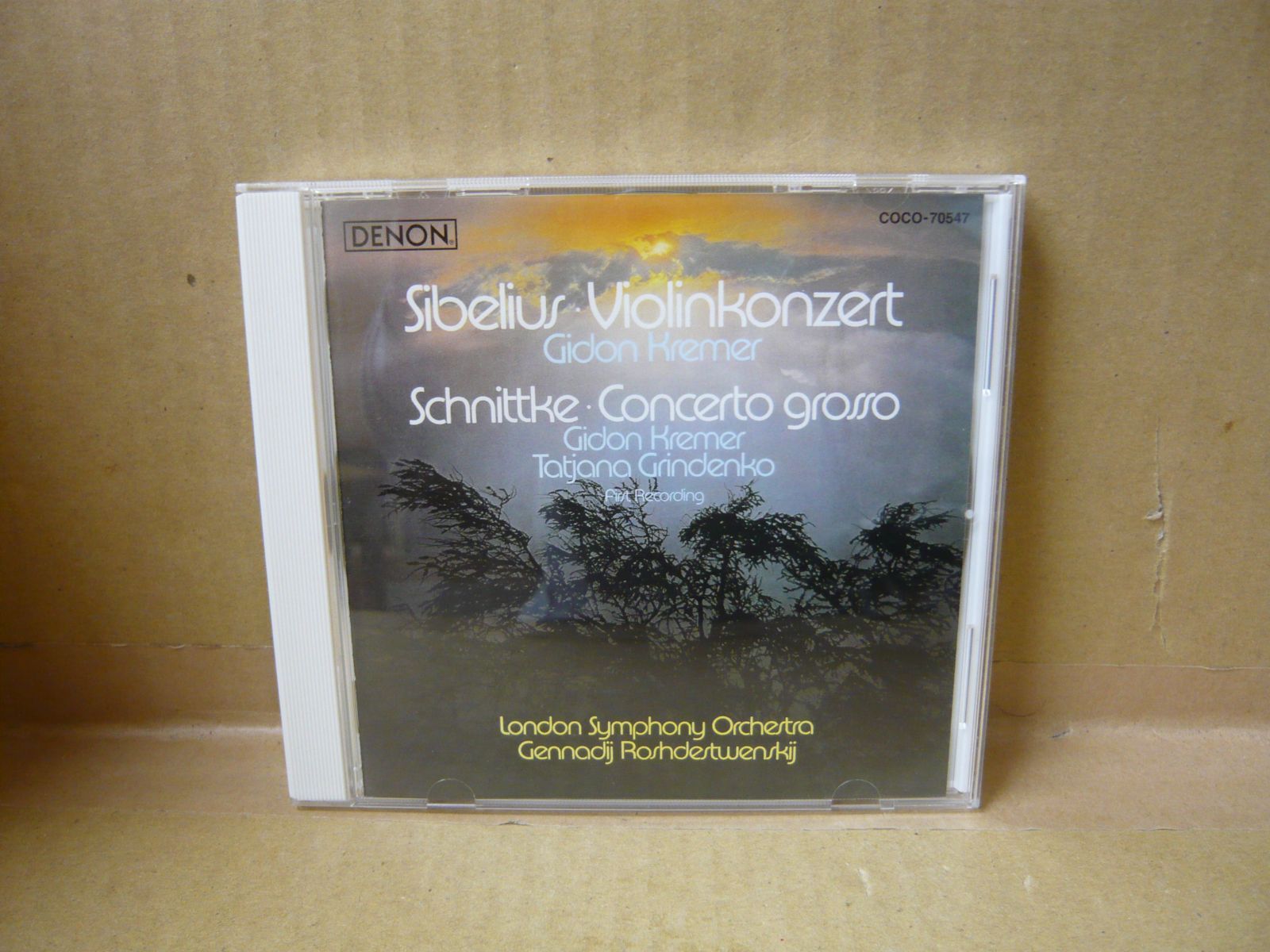 ギドン・クレーメル CD シベリウス:ヴァイオリン協奏曲 シュニトケ:合奏協奏曲(SACDハイブリッド)