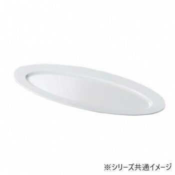 福井クラフト メラミン61cm小判盛皿ホワイト 51353970