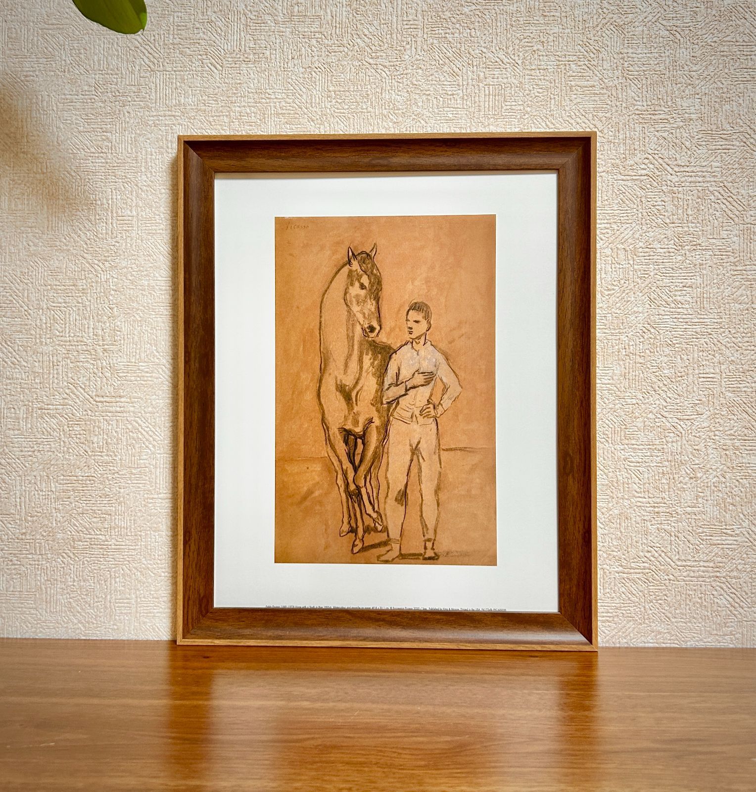 ピカソ、ローマ時代の廃墟、希少限定画集より、新品額装付 絶版品☆ラスト☆新品☆額縁付アートポスター☆パブロ・ピカソ☆Pablo