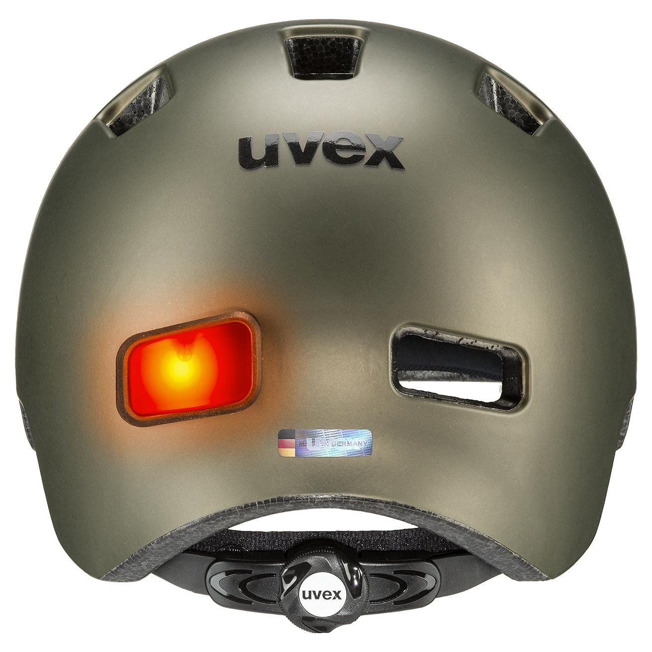 uvex 自転車ヘルメット バイザー付き LEDライト付属 58〜61cm-