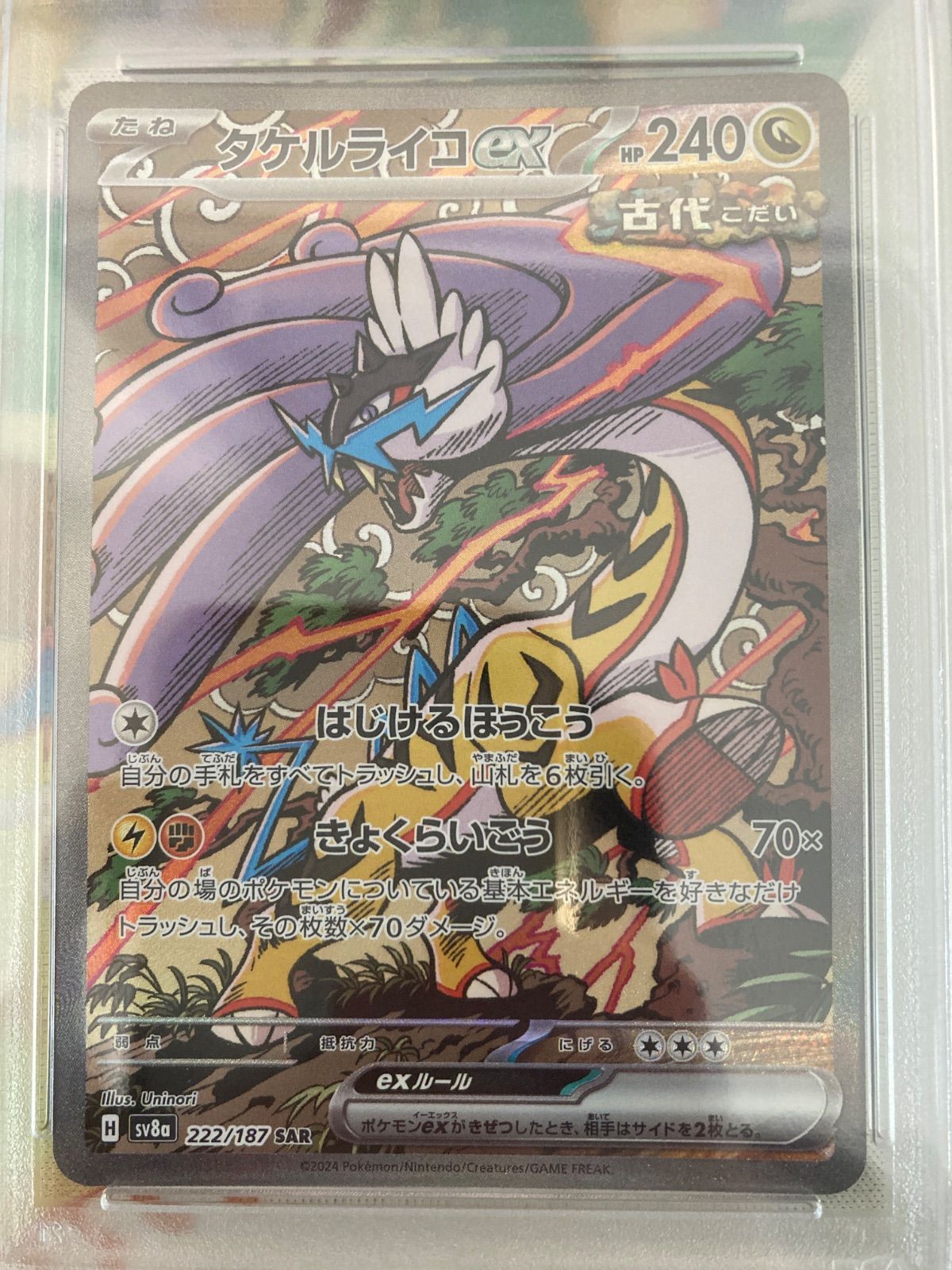 ポケモンカード【PSA10】タケルライコex SAR 222/187 - メルカリ