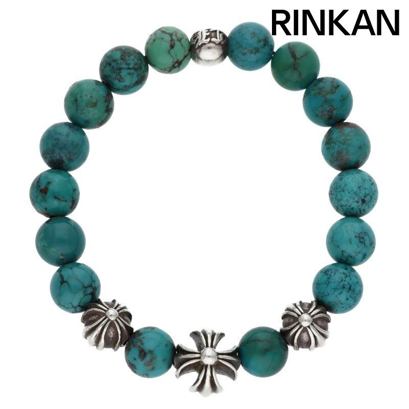 クロムハーツ 8mm BEAD|8mmビーズブレス BEAD13|8mmターコイズビーズブレスレット メンズ