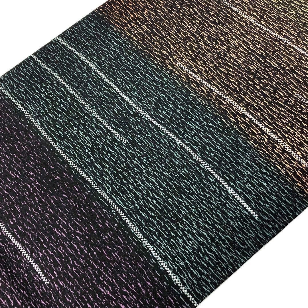 新品未使用　麻帯　グラデーション　黒と深緑　リバーシブル パーテーショングリーン ミックスE / Mサイズ の通販 | グリーン