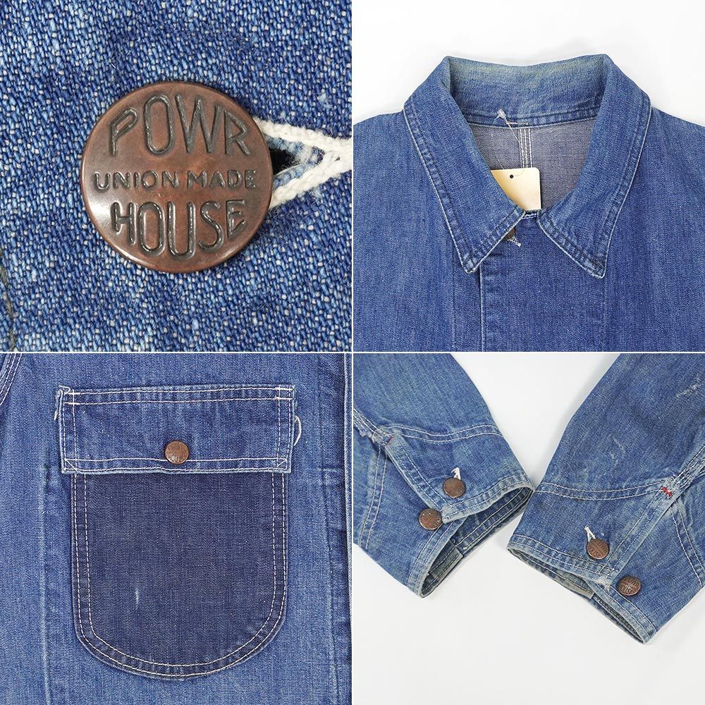 パワーハウス POWR HOUSE 50s 50年代 デニムカバーオール 珍品 