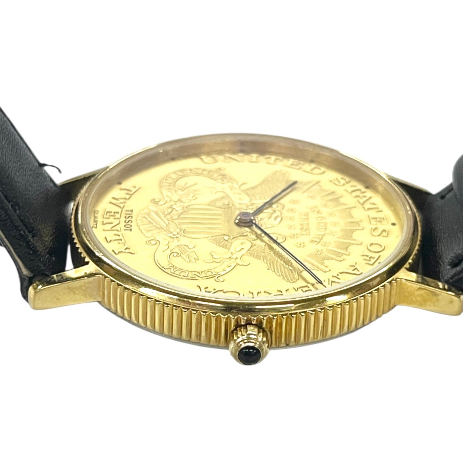 TISSOT ティソ コインウォッチ アメリカンイーグル クォーツ 腕時計 電池交換済／新品ベルト(社外品)】Tissot ティソ 腕時計 メンズ