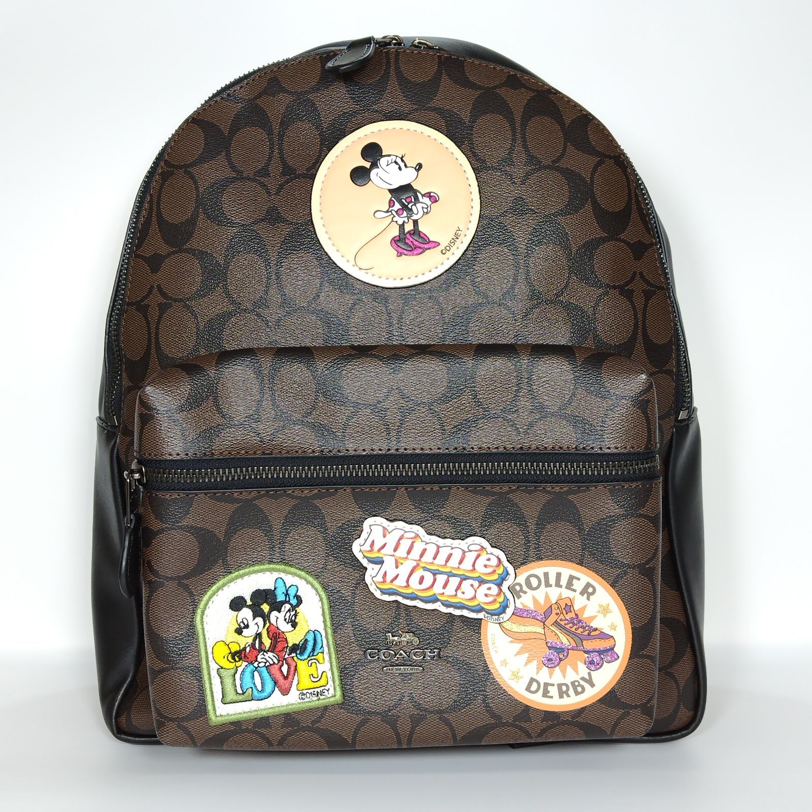 誕生日未使用 コーチ　COACH×Disney リュック　シグネスチャー　F29355