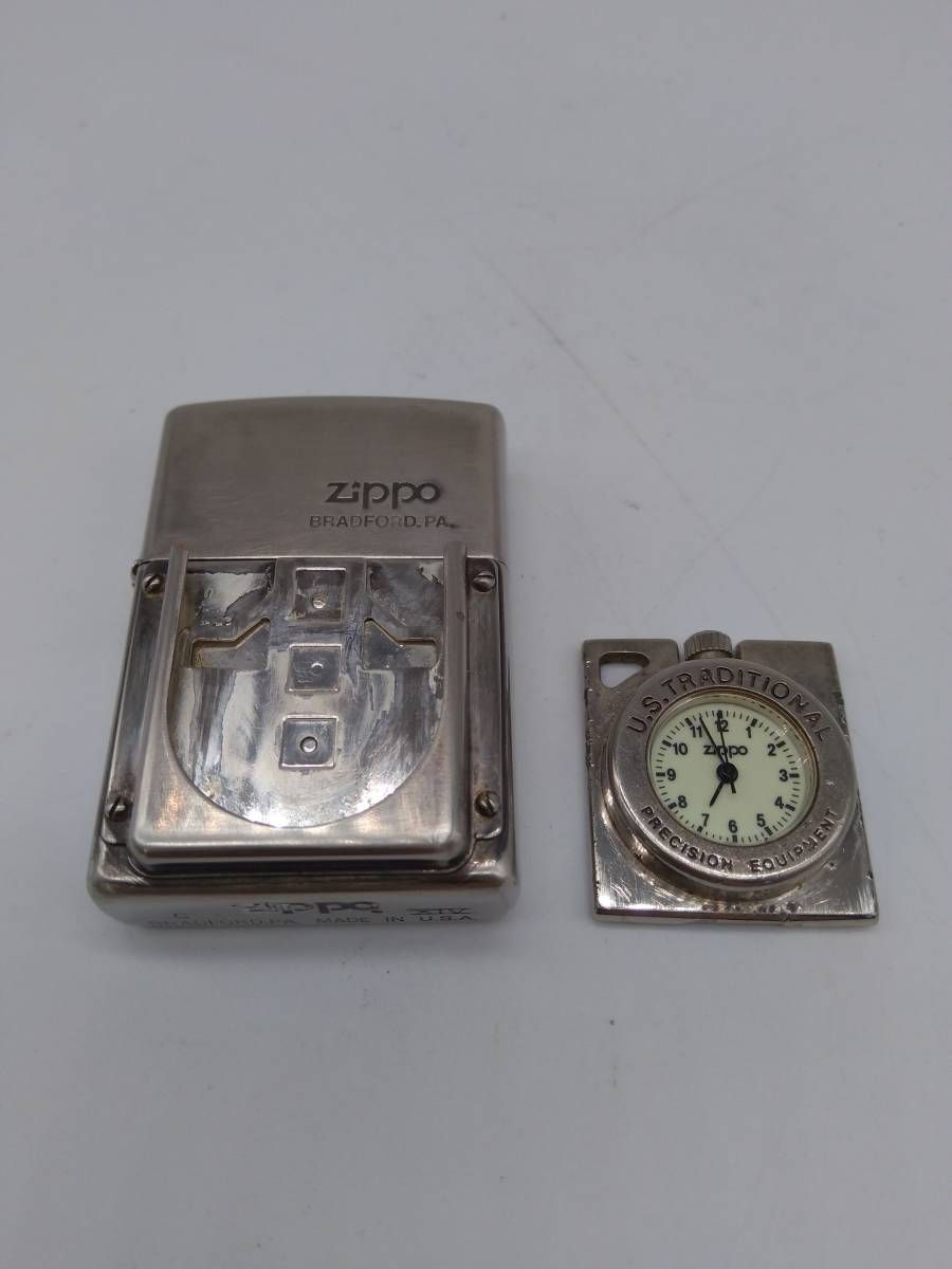 zippo ポパイ 時計 動作未確認 動作不明 ZIPPO 時計 watch ジッポー ポケットクロック - メルカリ