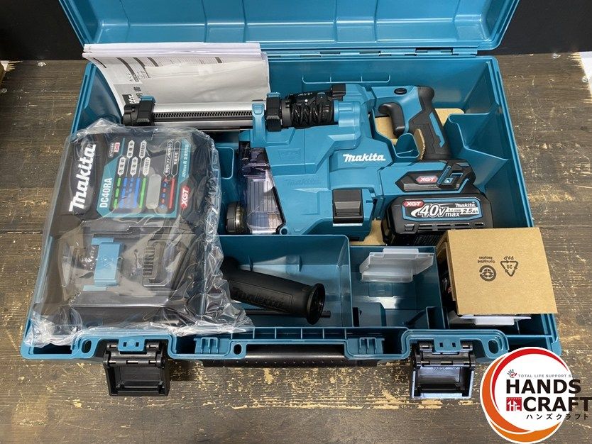 丈夫 ● ♥品 makita マキタ HR010GRDXV 充電式ハンマドリル 20mm 集じんシステム付 DX16 バッテリ 40Vmax|2.5Ah ×2 充電器 ケース付 目を引く