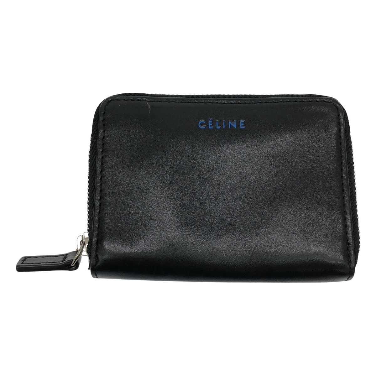 CELINE | セリーヌ | ロゴ ラウンドジップ ミニウォレット | ブラック | レディース