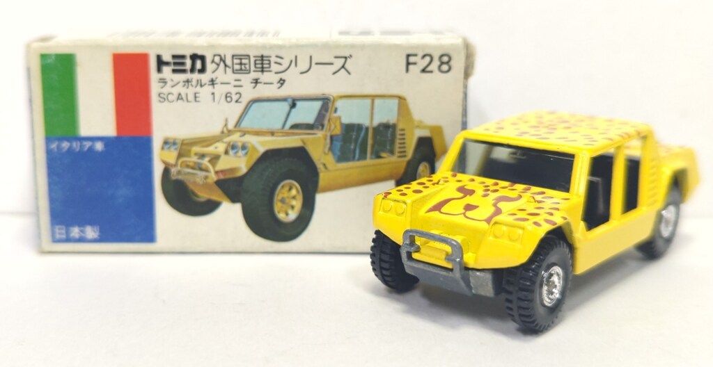 トミカ 青箱 No.F28 ランボルギーニ チータ 日本製 - メルカリ