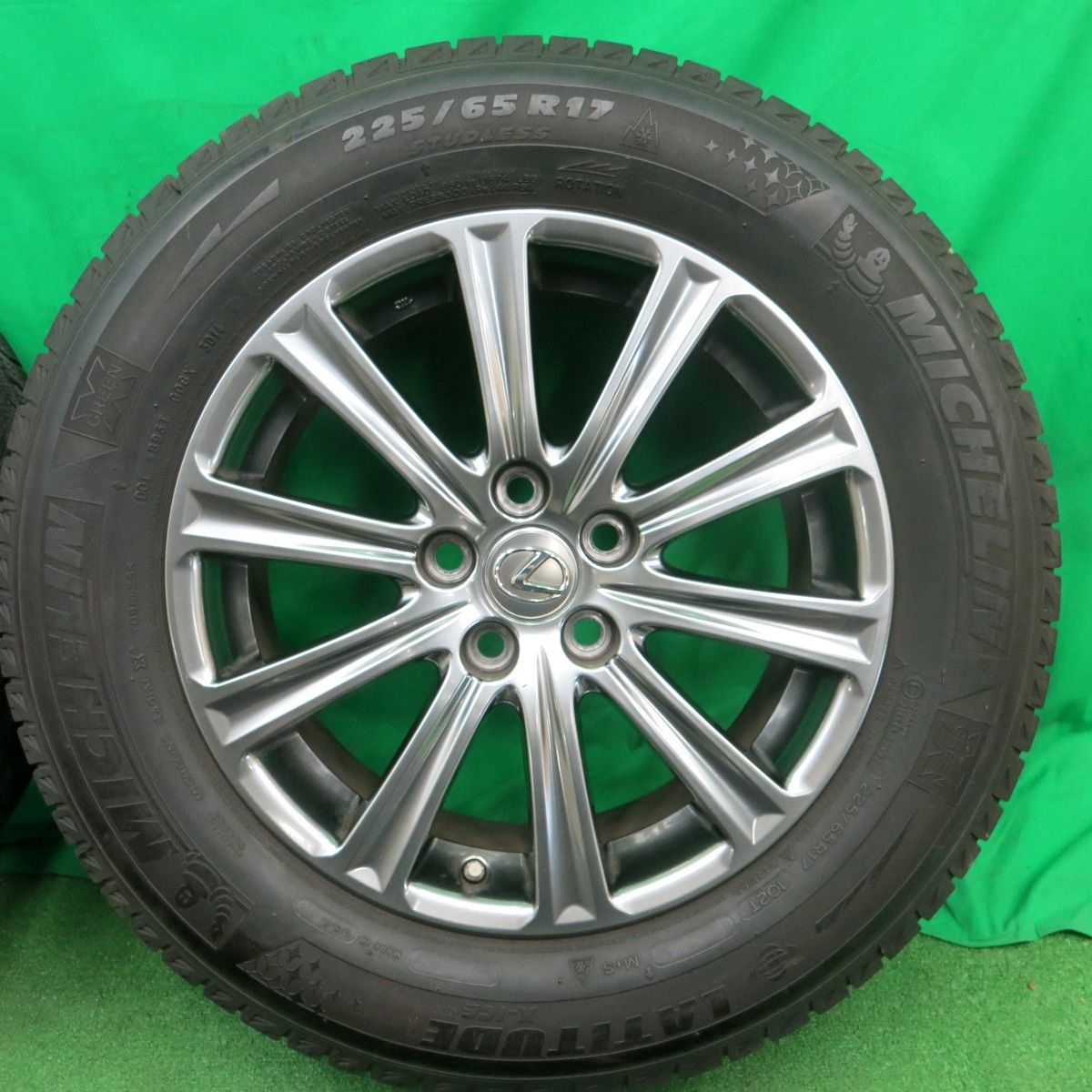 送料無料* センサー付！キレイ☆レクサス NX 純正 225/65R17 スタッドレス ミシュラン LATITUDE X-ICE XI2  PCD114.3/5H☆4042904ナス - メルカリ