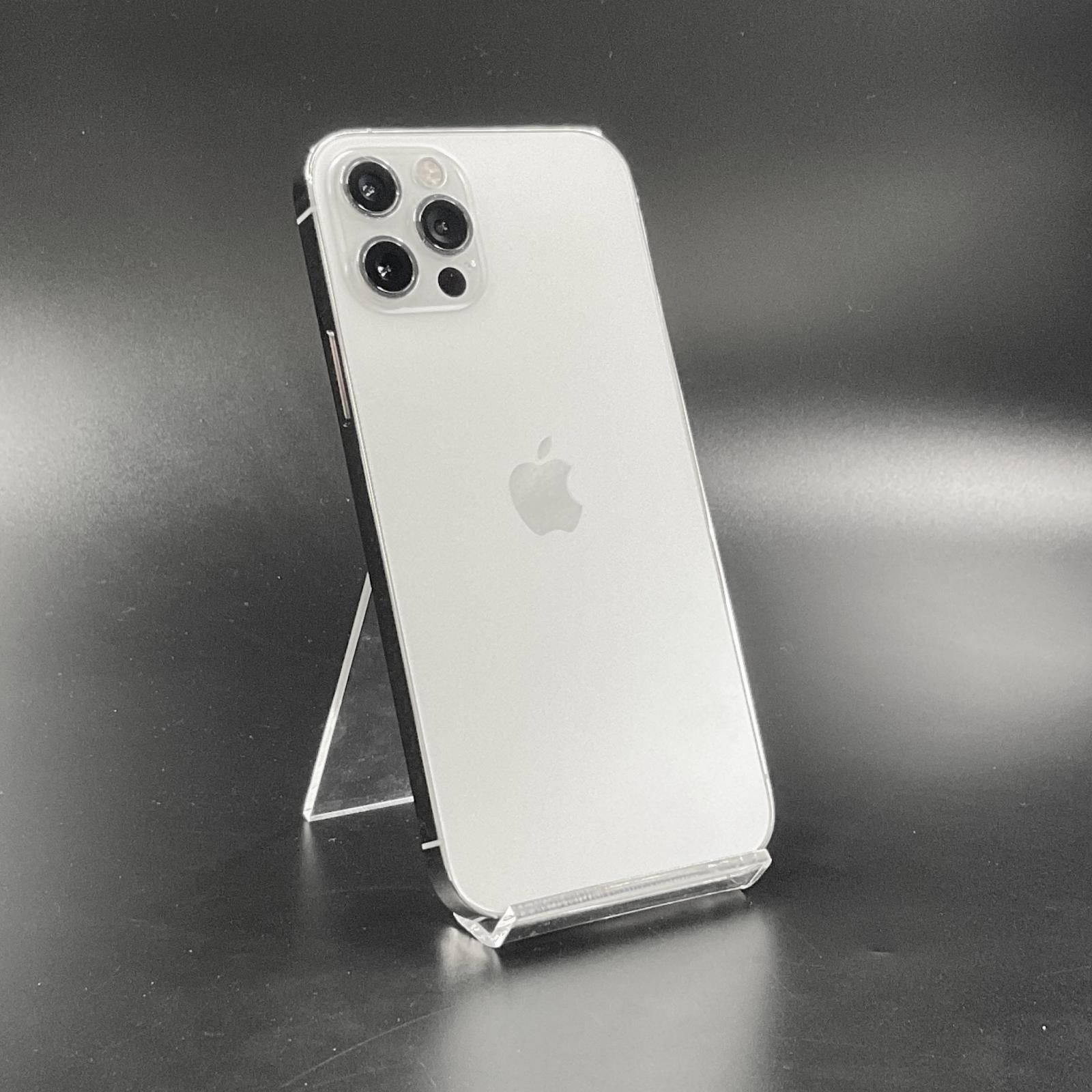 【全額返金保証】【最速発送】Apple iPhone 12 Pro 256GB シルバー docomo 白ロム 75% 動作確認済