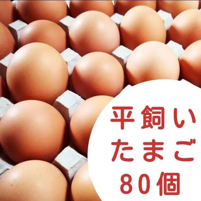 平飼い卵 10個入り8パック 国産もみじの卵 新鮮 常温発送 - メルカリ