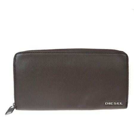 DIESEL】ディーゼル長財布 未使用品 ラウンドジップ ブラウン 【公式通販】