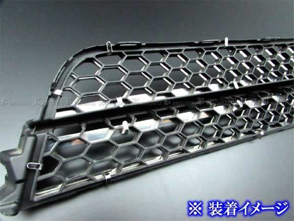 フィット GE8 中期 後期 ステンレスメッキフロントアンダーメッシュ 