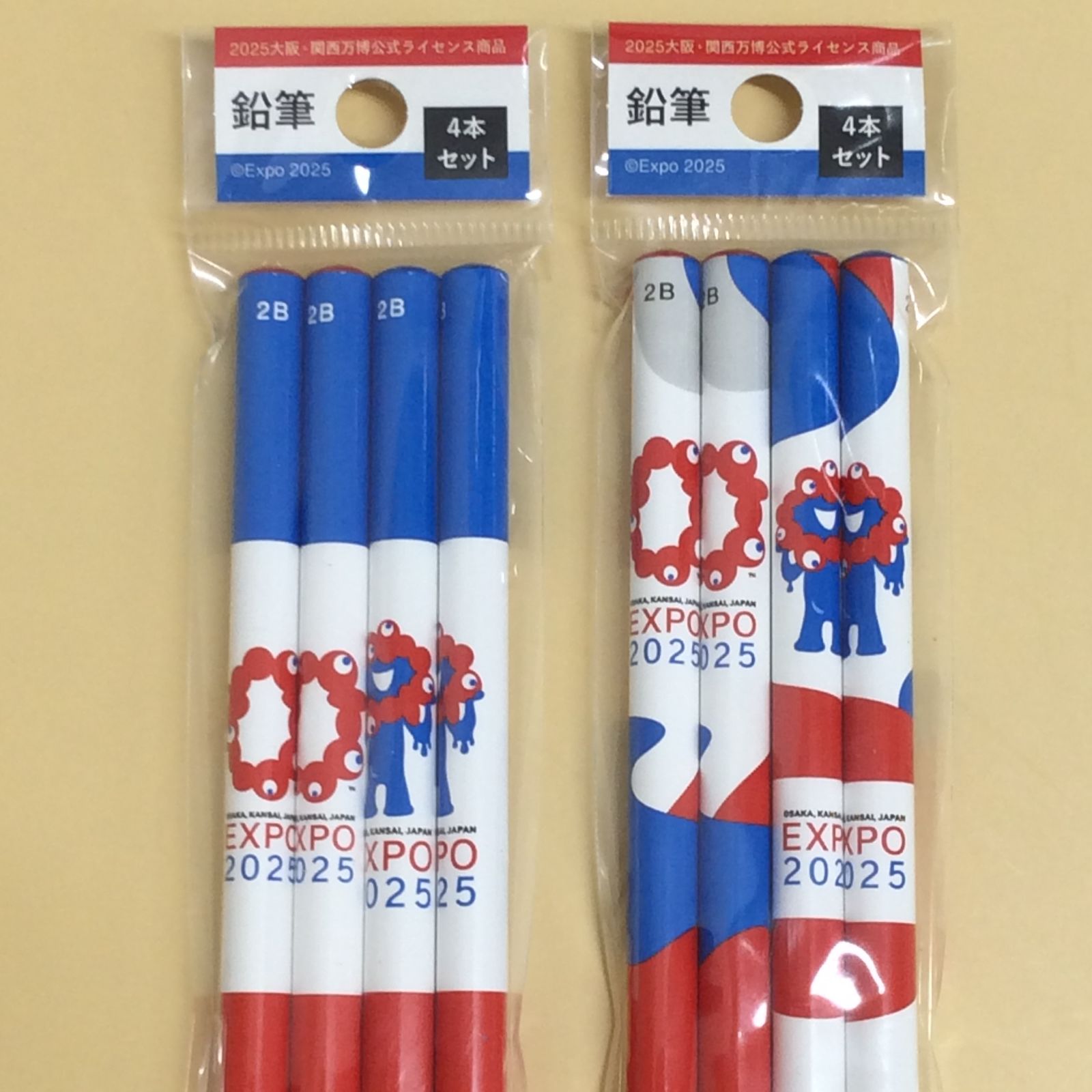 j229【新品・未使用品】大阪万博 EXPO2025 ミャクミャク 鉛筆4本セット