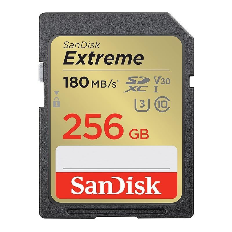 SanDisk (サンディスク) 256GB Extreme (エクストリーム) SDXC UHS-I メモリーカード - C10/U3/V30/4K/UHD SDカード - SDSDXVV-256G-GNCIN 0