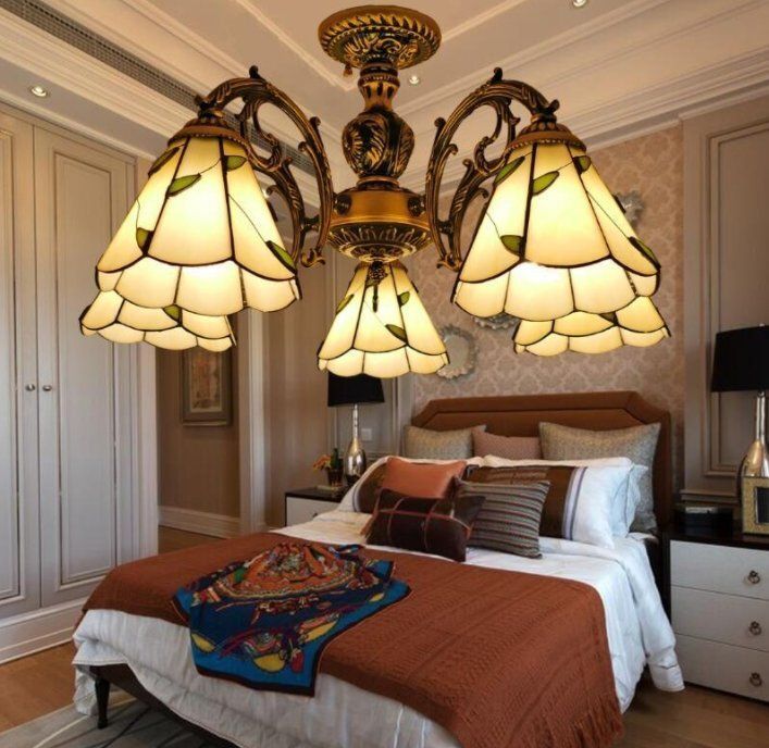 ペンダントライト豪華天井照明ステンドグラスランプ ガラス