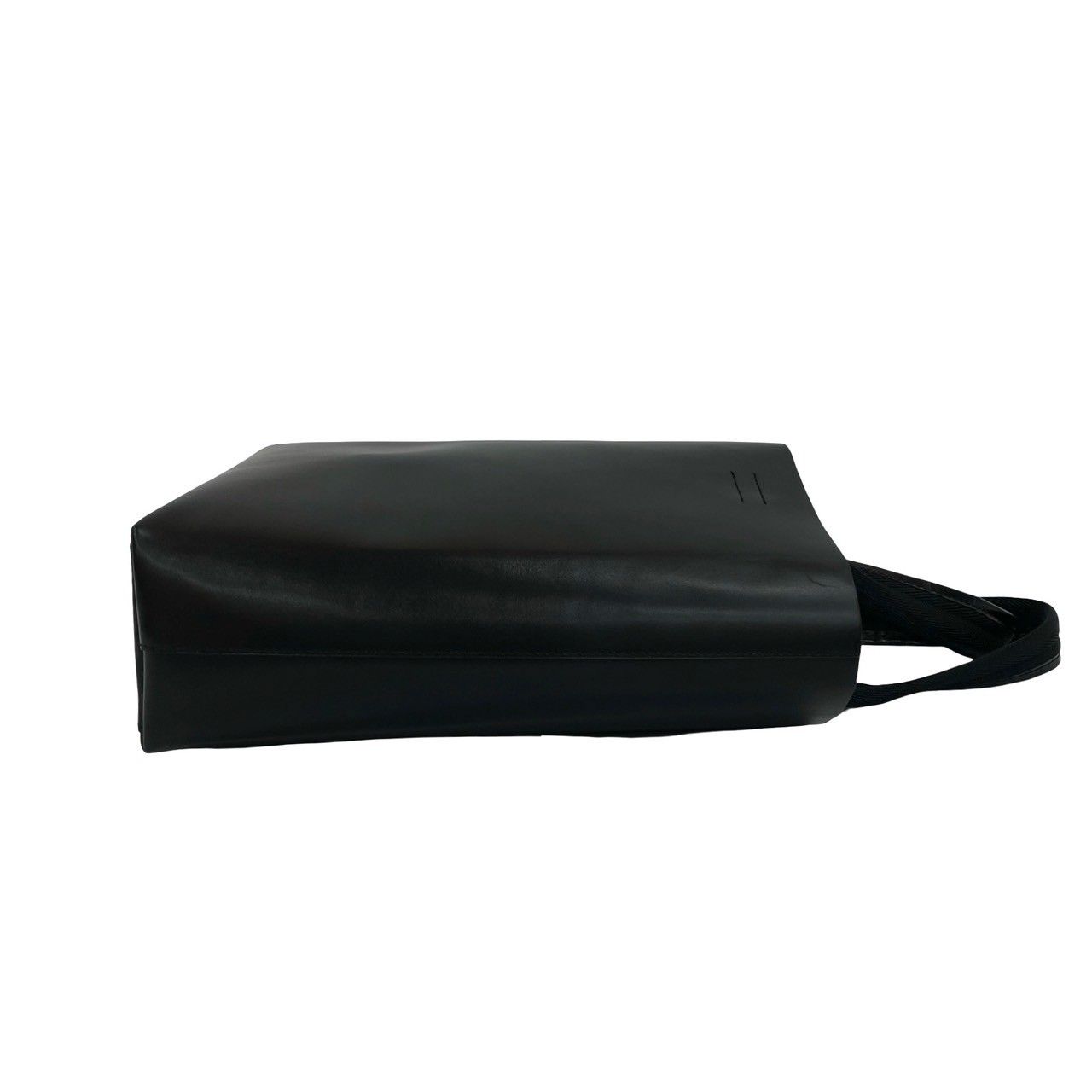 極 美品 希少品 ポーチ付 PRADA プラダ パンチング ロゴ レザー