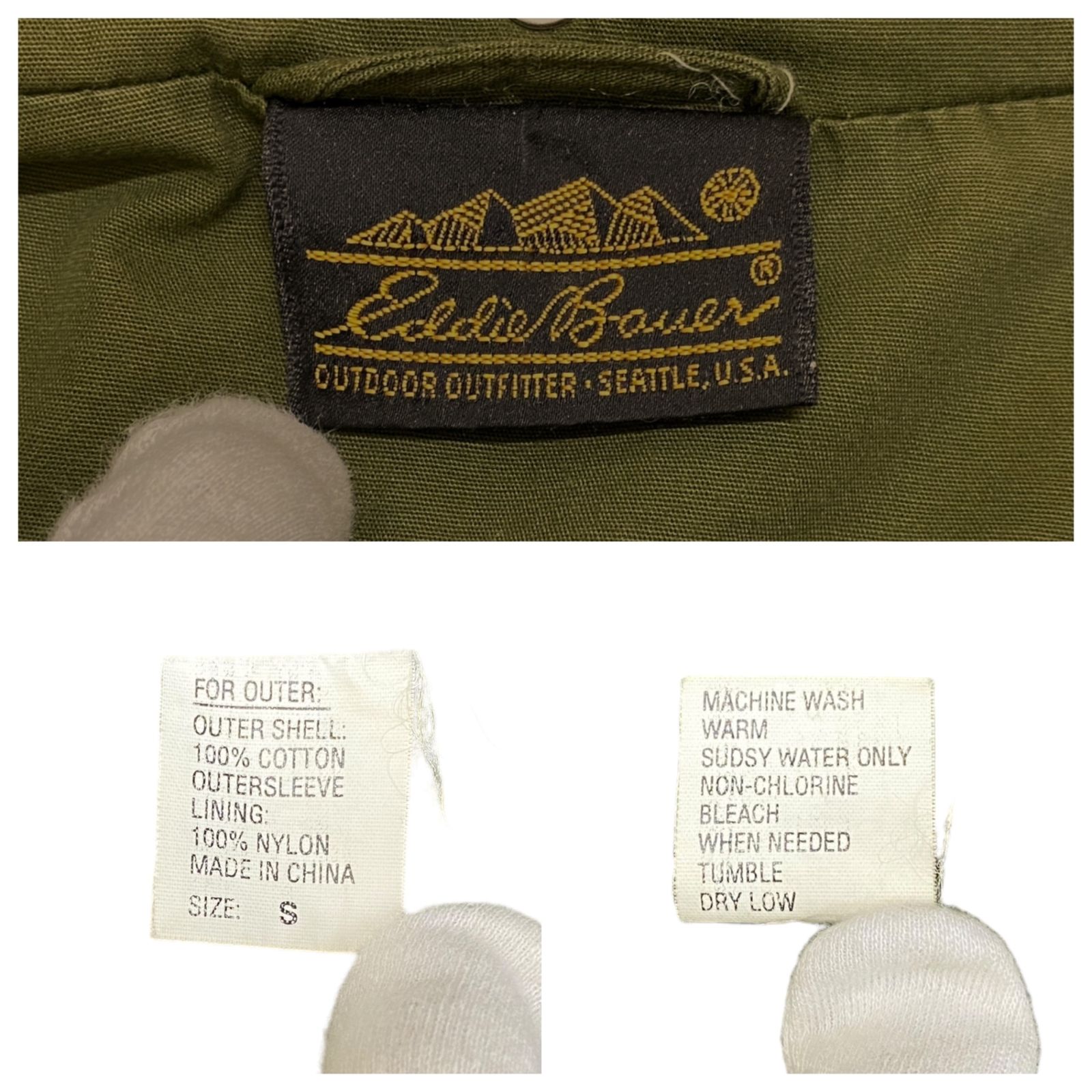 EDDIE BAUER (エディーバウアー) 黒タグ 80s 90s 古着 コットン 
