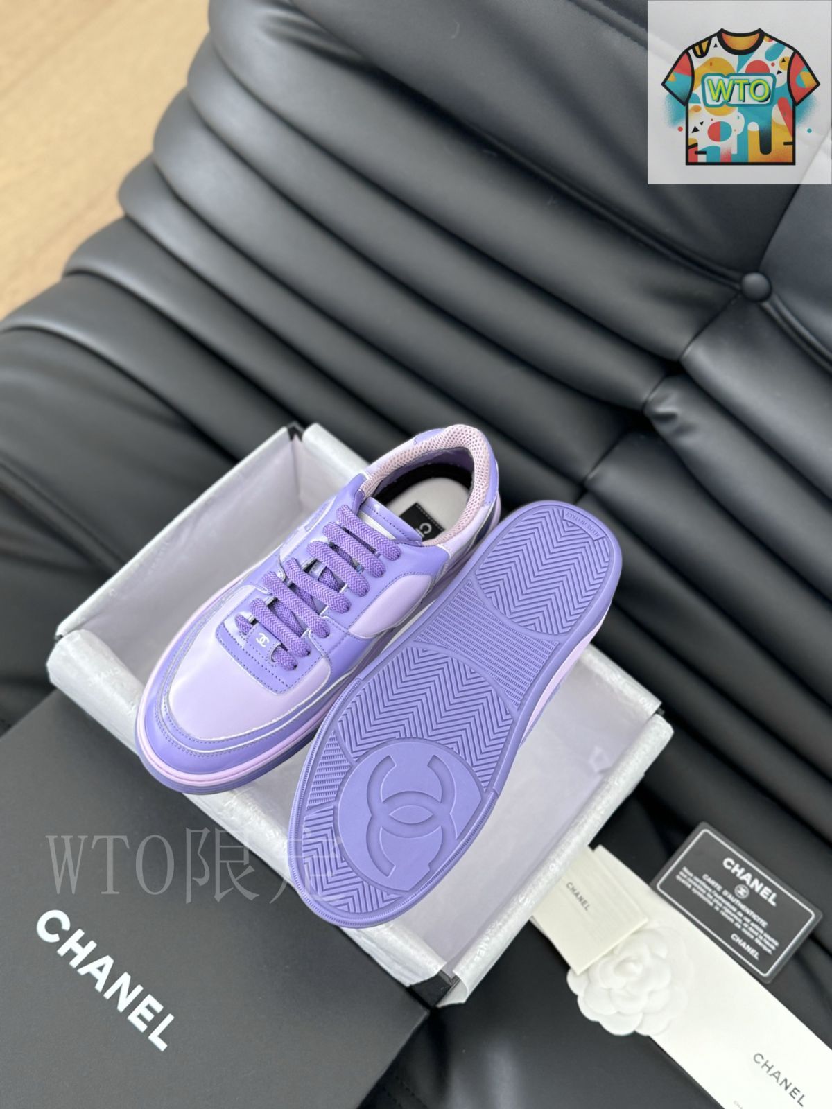 【上品カラー♡】CHANEL 24B スニーカー 国内発送 ❤️CHANEL❤️24センチピンクホワイト☆‼️