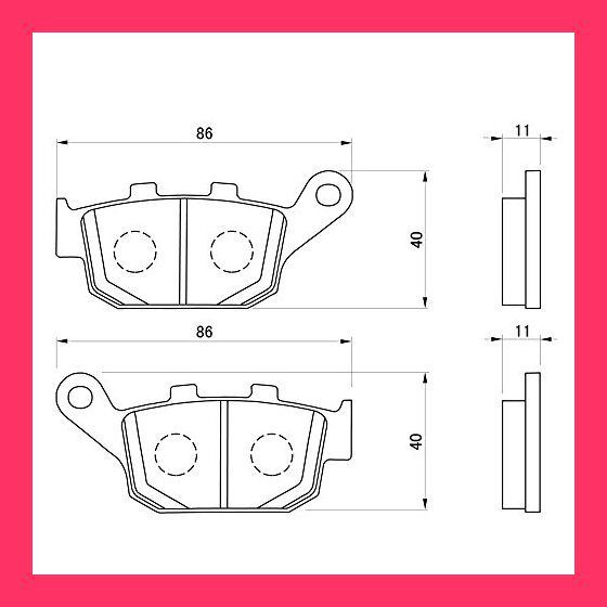 スタッフおすすめ！】デイトナ(Daytona) バイク用 ブレーキパッド 赤