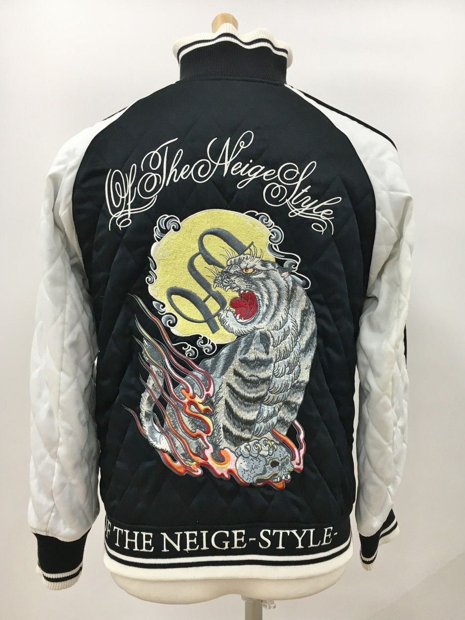 オブザネージュスタイル OF THE NEIGE STYLE ジャケット 42 リバーシブル 日本 スカジャン 虎 タイガー スカル 2509WR113