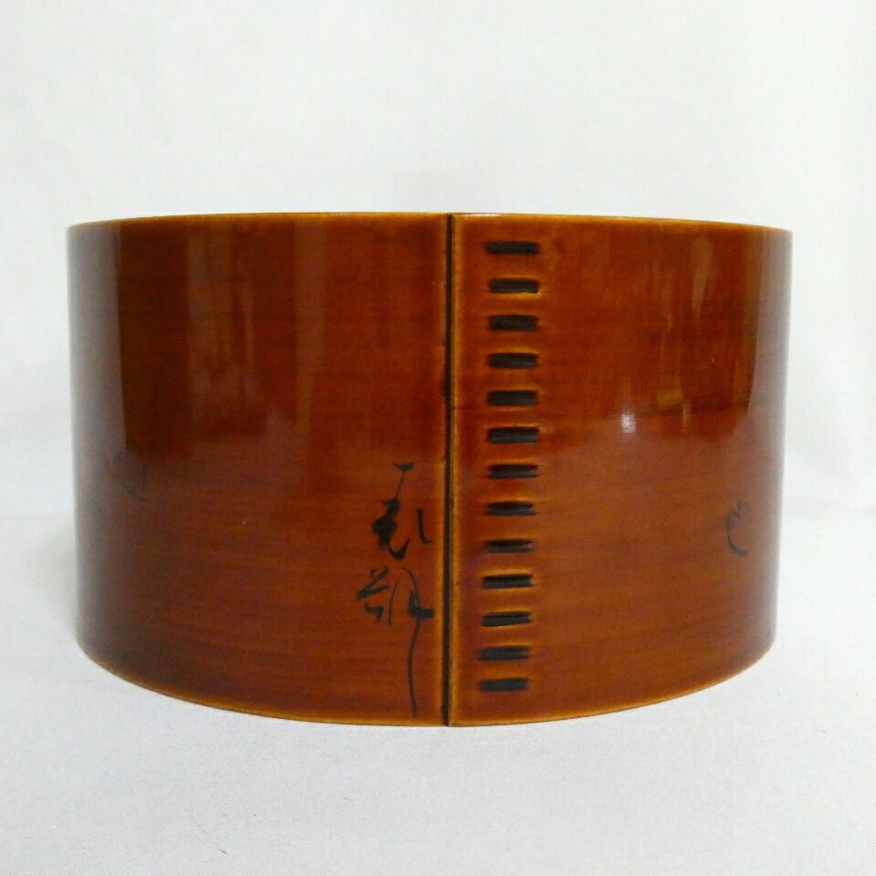 十月の特売品 平安 漆匠 鈴木表朔作 雲錦絵 曲建水 茶道具