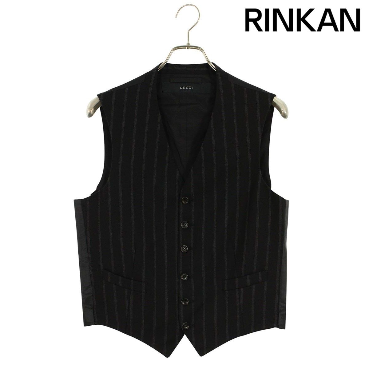 グッチ 100963 Z2118 ストライプ ベストジレ メンズ