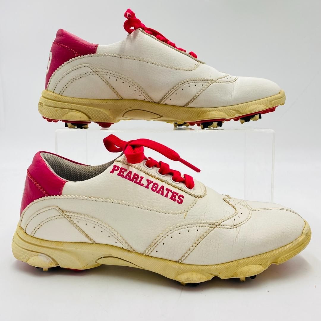 【新品・未使用】PEARLY GATES パーリーゲイツ　シューズ PEARLY GATESゴルフシューズ バイカラー レースアップ 23.5cm