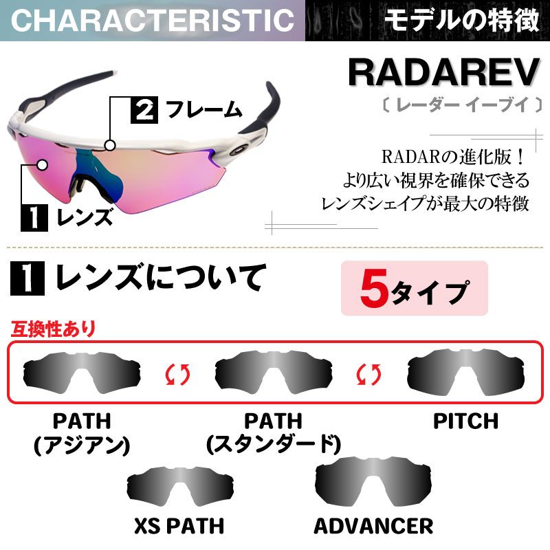 オークリー レーダー イーブイ パス oo9275-2435 ローブリッジフィット スポーツサングラス プリズム OAKLEY RADAR EV  PATH - メルカリ