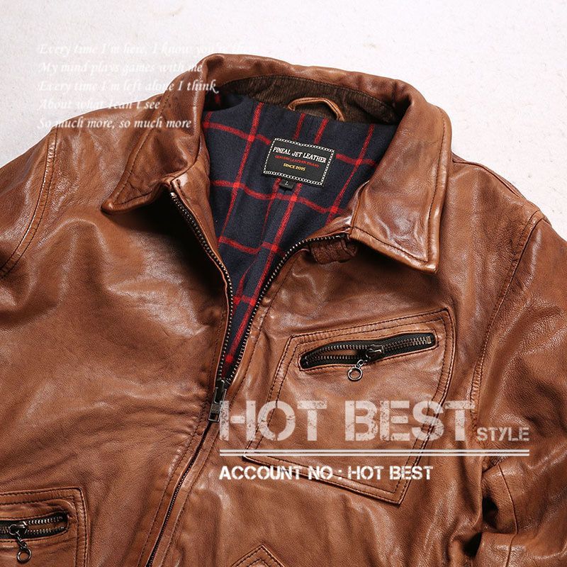 ウォッシュ加工 羊革