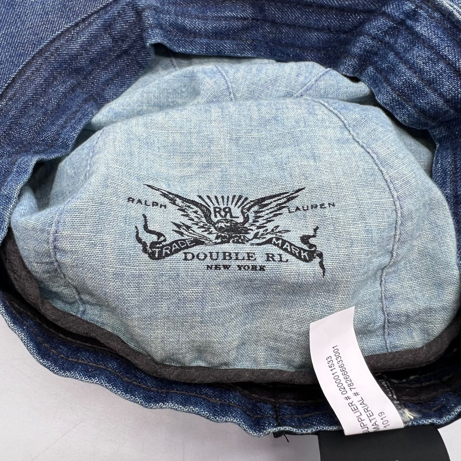 RRL double ralph lauren denim casquette hunting cap ダブルアール