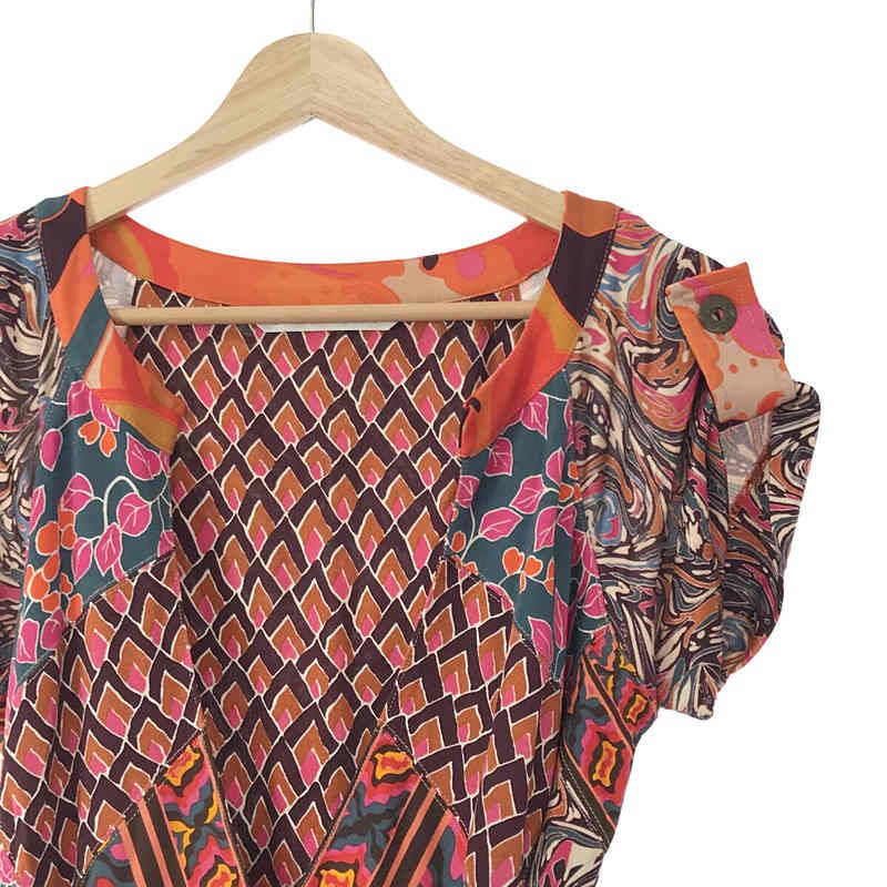 【送料無料】 DVF DIANE von FURSTENBERG ダイアンフォンファステンバーグ シルク/コットン ワンピース キャメル系 サイズ4 DIANE VON FURSTENBERG(DVF)(ダイアン・フォン・ファステンバーグ