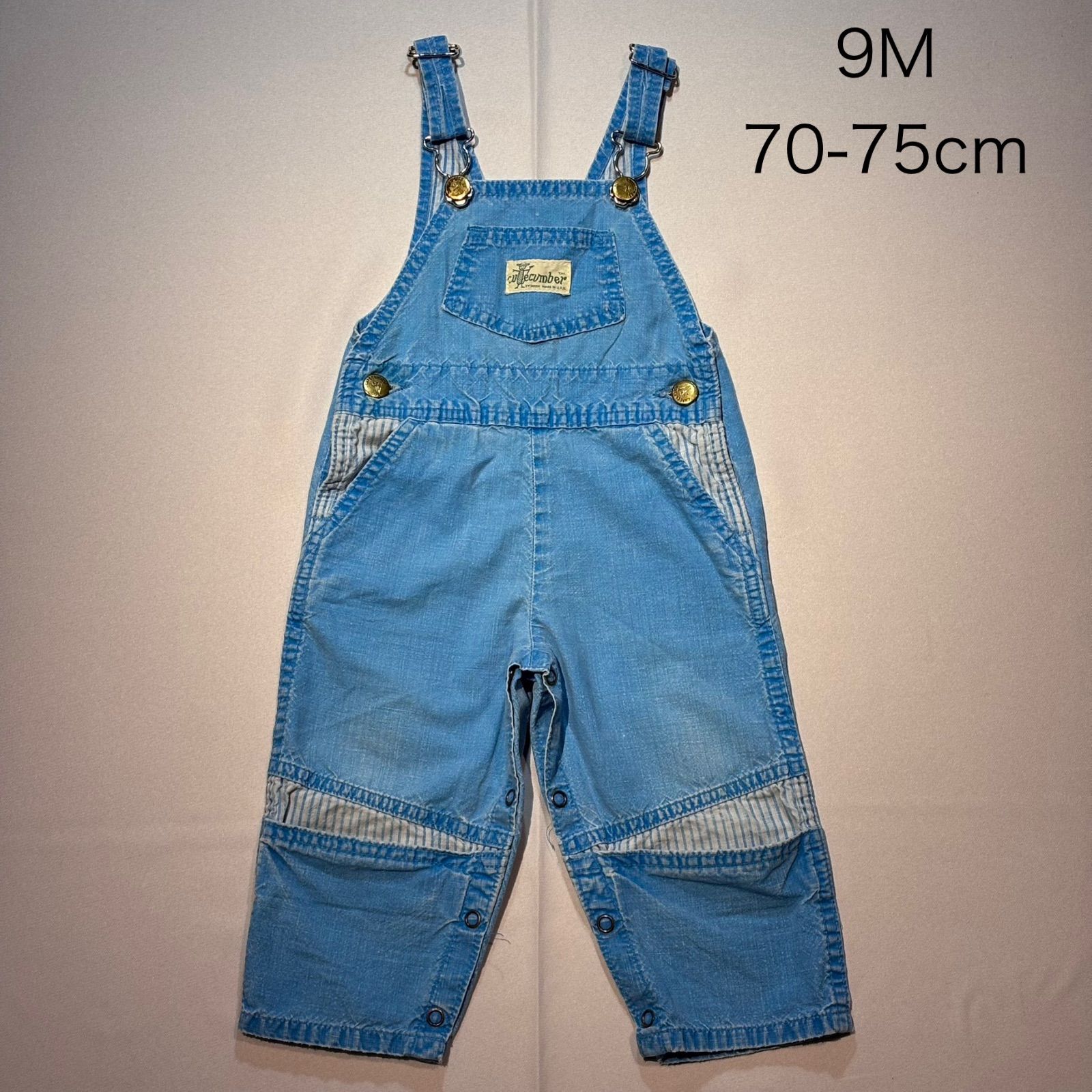 CUTE CUMBER made in USA Vintage キッズ オーバーオール 男の子 女の子