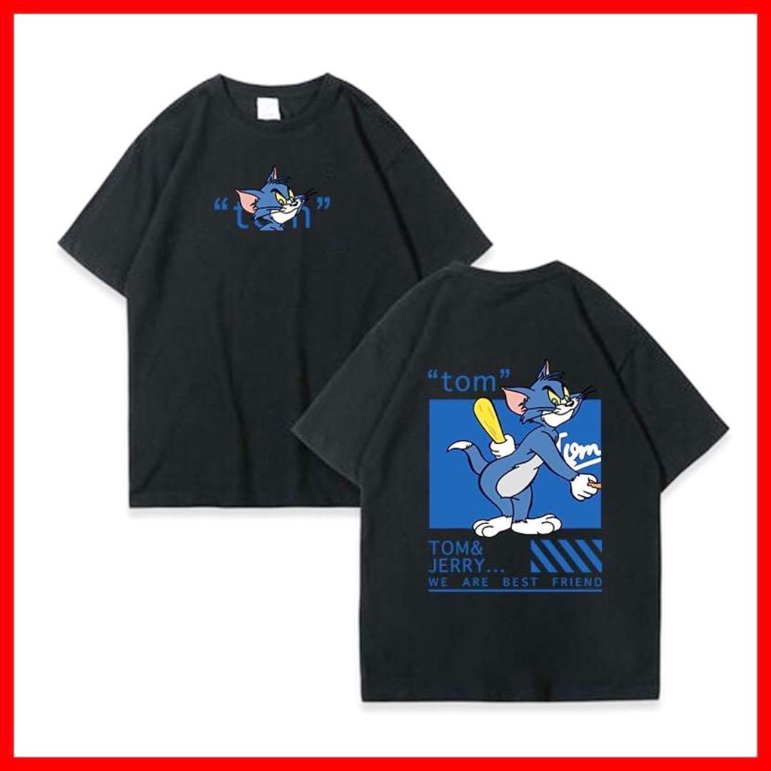 新品 Tシャツ トムとジェリー アメコミ プリント ビッグシルエット