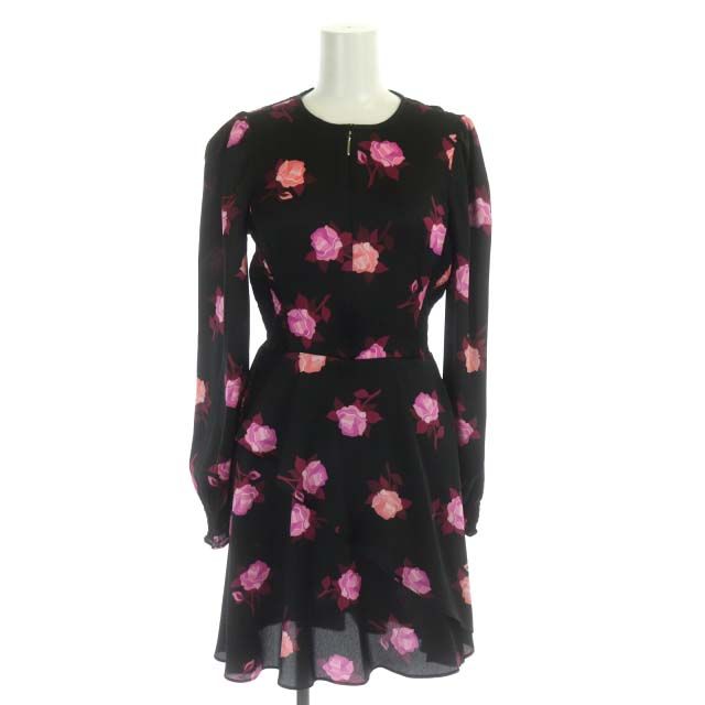 ケイトスペード　ナイトローズワンピース ケイトスペード KATE SPADE NJM00112 rose garden smocked satin dress
