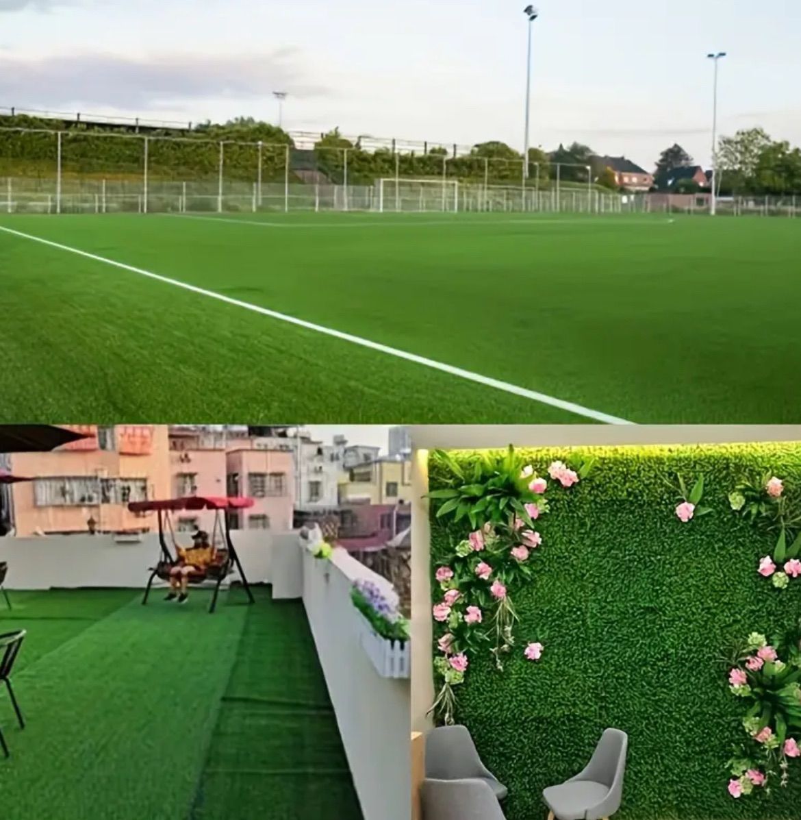 人工芝 芝生マット 合成人工芝 芝 屋外脱落防止 フェイクグラスターフマット カット DIY バルコニー キッチン 裏庭 合成芝生カーペット