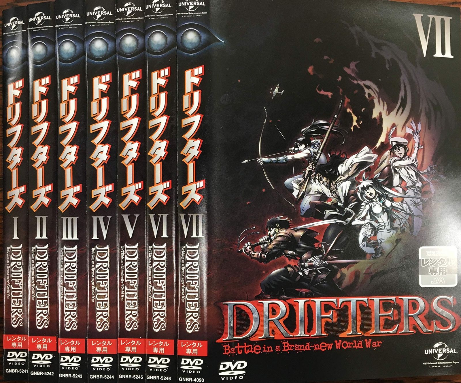 DRIFTERS ドリフターズ レンタル落ちDVD 全7巻