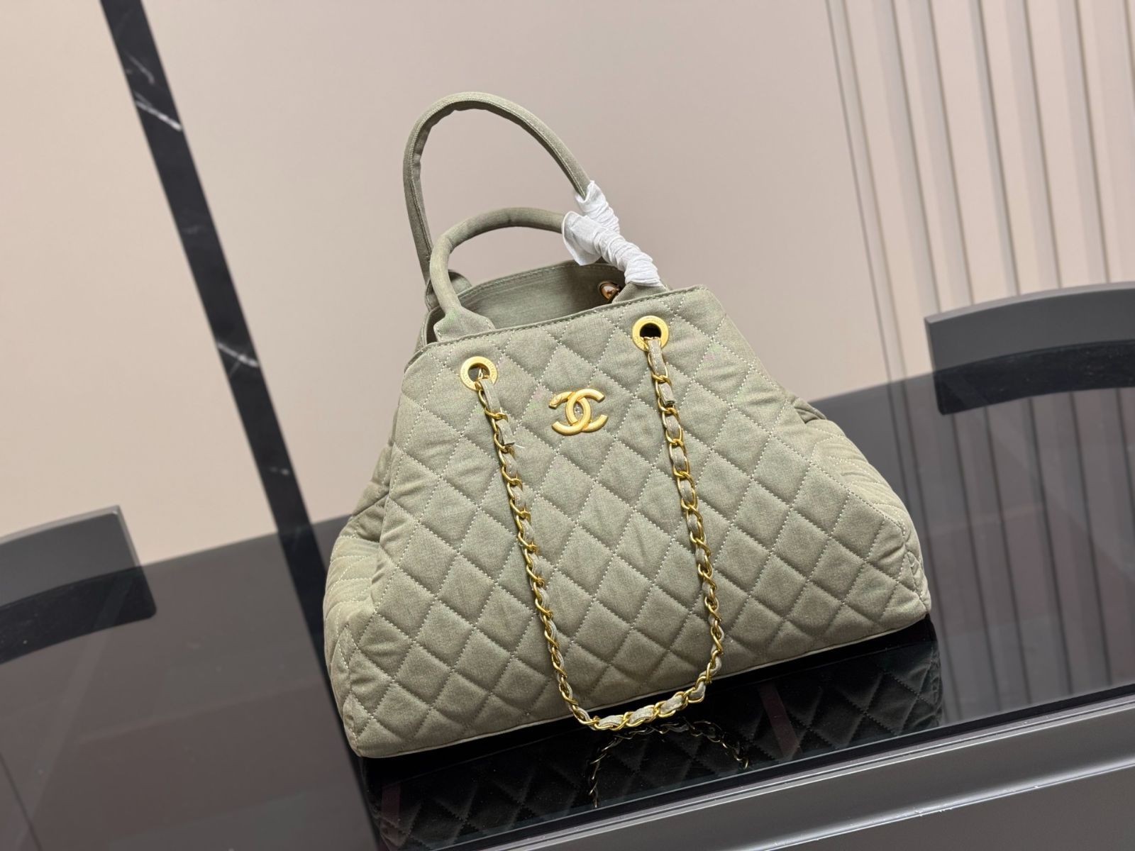 今日特価】Chanel デニムビーチバッグ（水洗ヴィンテージ仕上げ