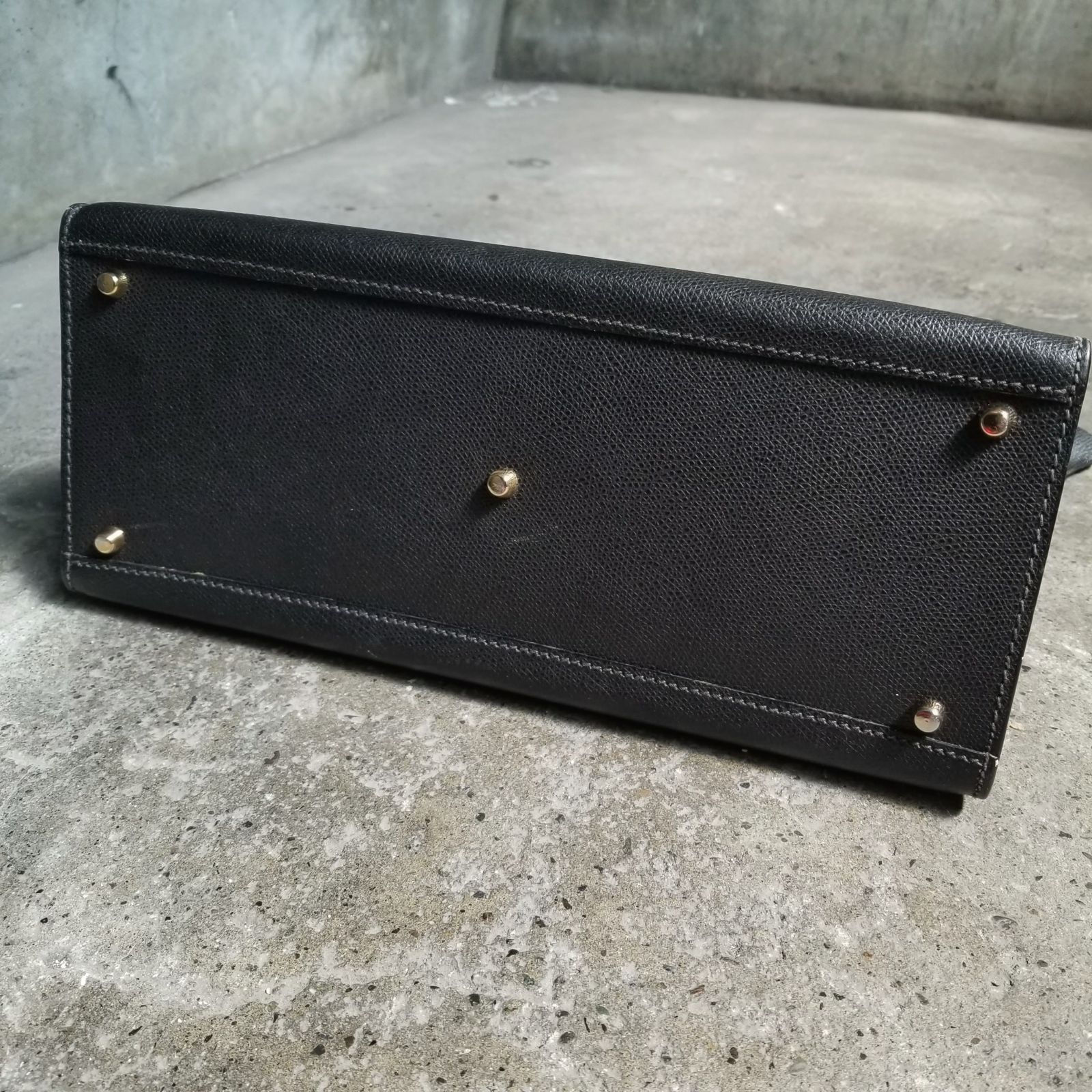 ALFREDO BERETTA 2way ハンドバッグ アルフレッドベレッタ 黒金