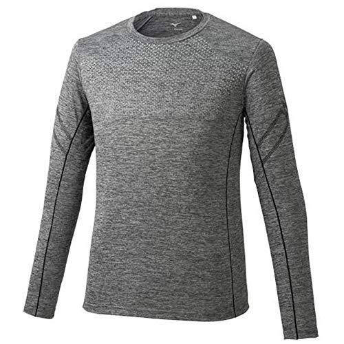 ミズノ(MIZUNO) 長袖Tシャツ 吸汗速乾 ドライ 32MA9630 ブラック杢 Sサイズ