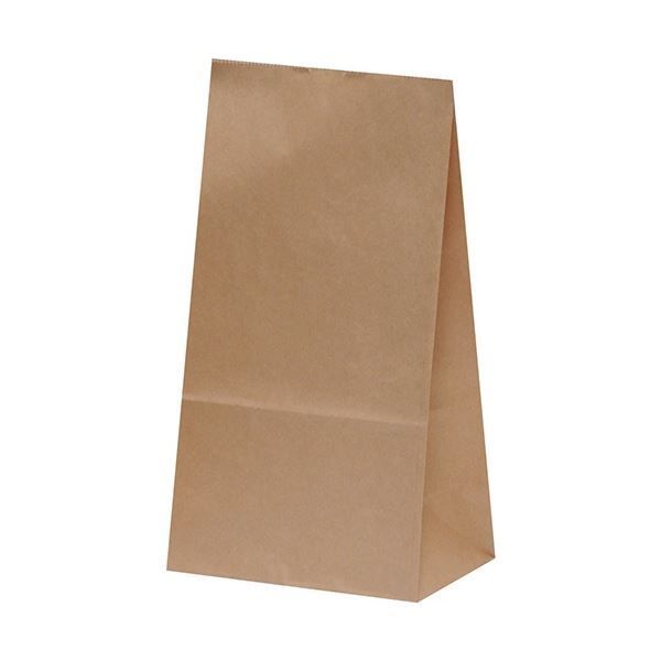 まとめ パックタケヤマ 角底袋 未晒 無地 H4mm XZT00381 1パック 100枚 ×20セット