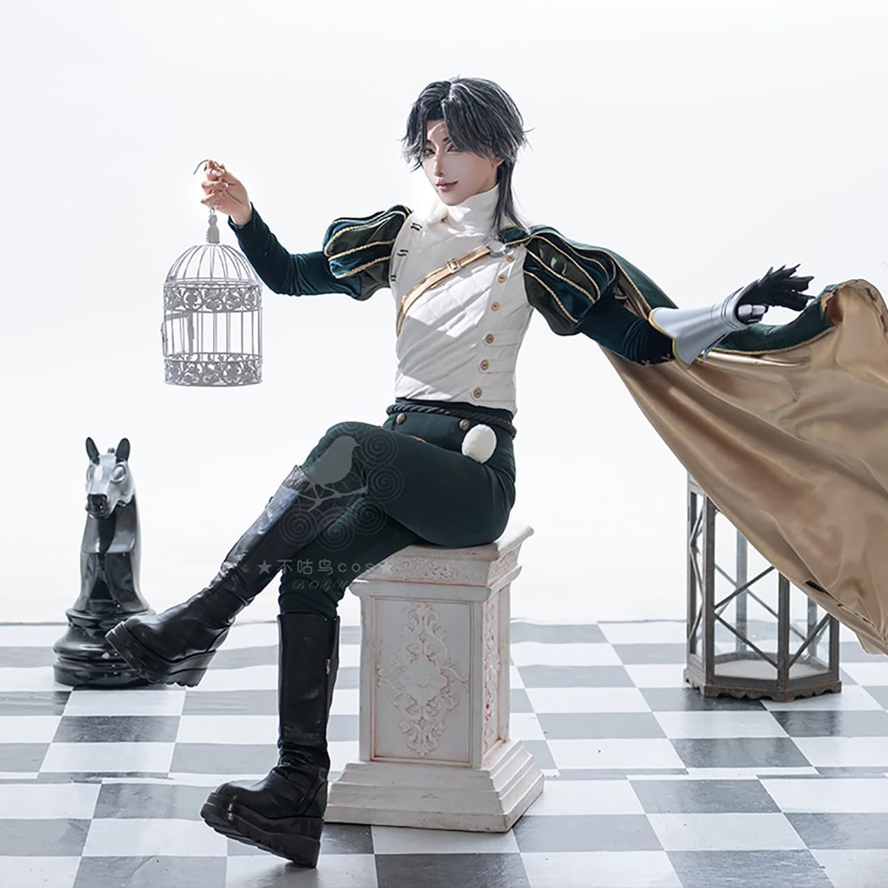 高品質 Ipara 手甲道具 指輪付き 第五人格 コスプレ 第五人格 新サバイバー 騎士 リチャード コスプレ コスチュム 男女兼用ハロウィン 夏BJ0925ML03 ハロウィン