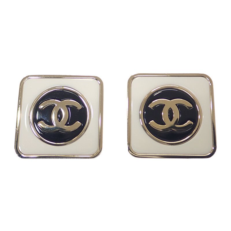 シャネル CHANEL CCスクエア ココマーク 上品 AB9777 ピアス メタル ゴールド B23C レディース ギフト Aランク