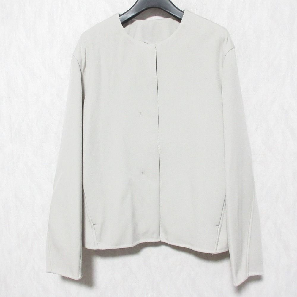 美品 自由区 2022年モデル ライトダブルクロス ノーカラージャケット