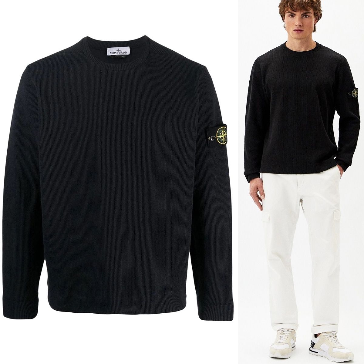 39 STONE ISLAND ストーンアイランド 781565656 V0029 ブラック ニット 