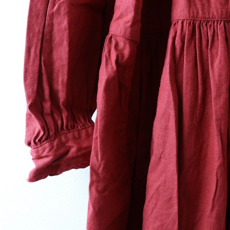 2024AW ネストローブ nest Robe 【UpcycleLino】起毛フリル