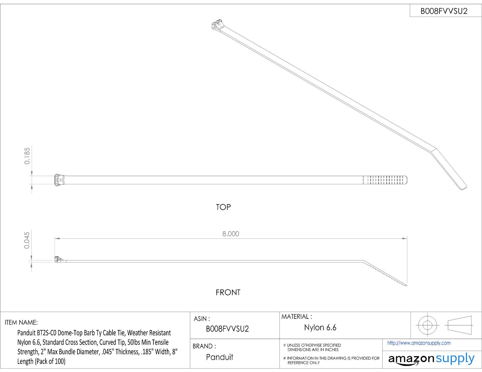 幅7.0mm 長さ460mm
