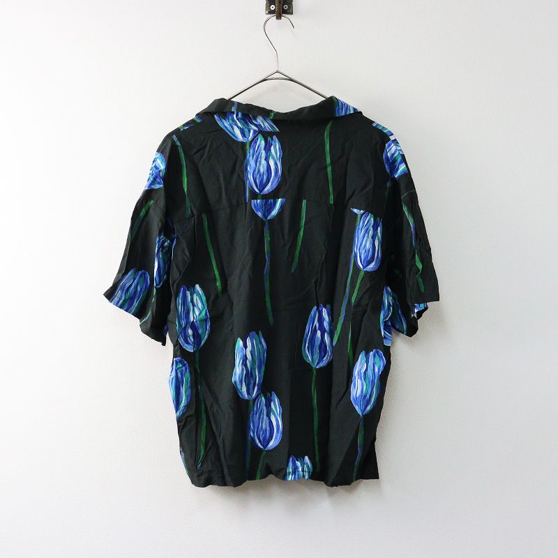 2025AW トライト TOLIGHT×ジャーナルスタンダード JOURNALSTANDARD TULIPプリントシャツ∥ブラック系 総柄 2400014563375